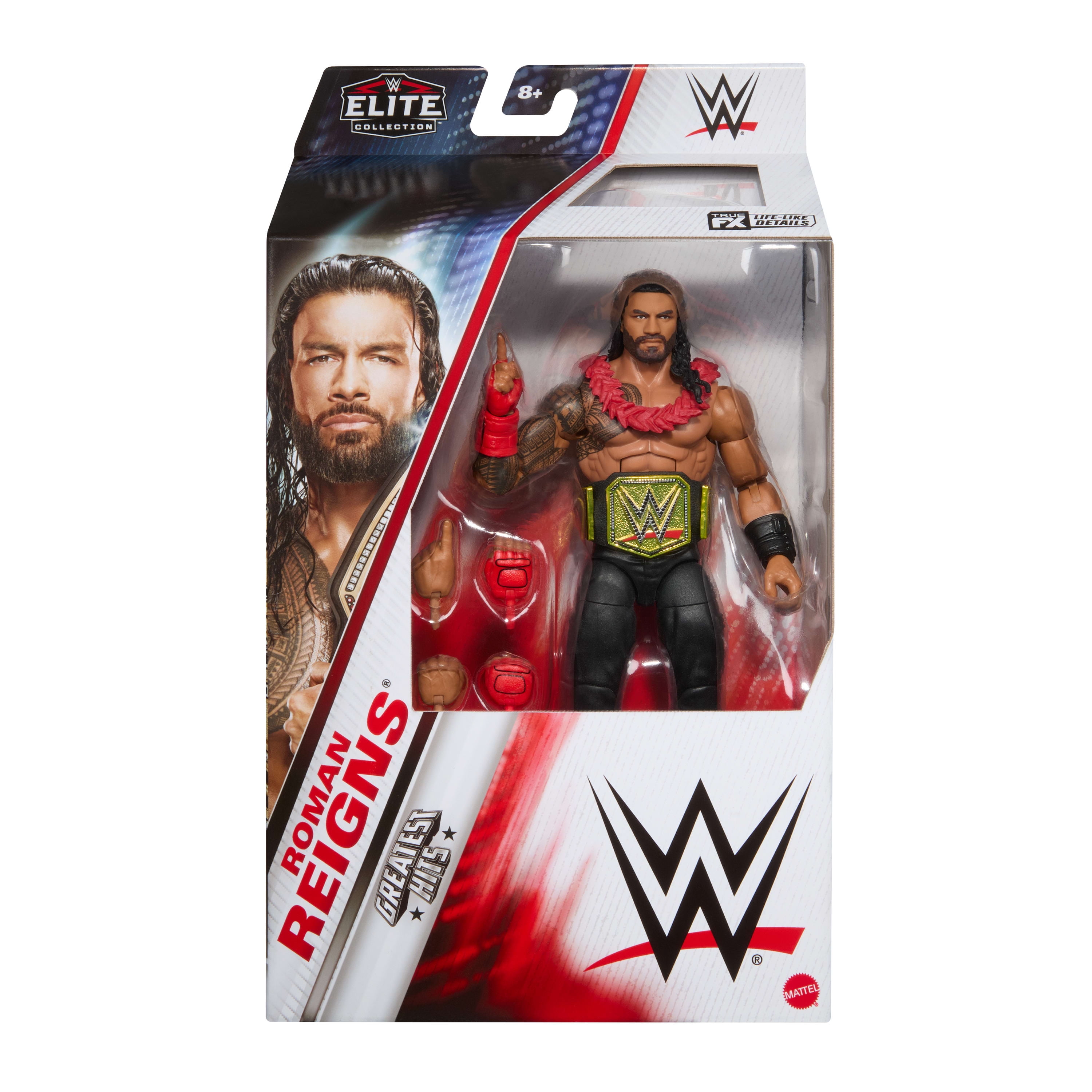 WWE Elite Roman Reigns Action Figure, Greatest Hits 2025, 6-inch Collectible with Accessories