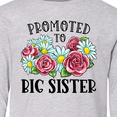 thumbnail image 4 of Inktastic Promoted to Big Sister with Flowers Long Sleeve Youth T-Shirt, 4 of 5