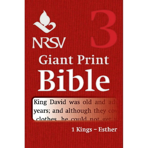 NRSV Giant Print Bible: Volume 3, 1 Kings - Esther, (Paperback)