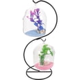 thumbnail image 4 of Shisuyan 1 Ensemble de Bassin à Poissons en Verre Suspendu de Bureau Mini Table Aquarium Bol à Poissons en Verre Betta, 4 of 8