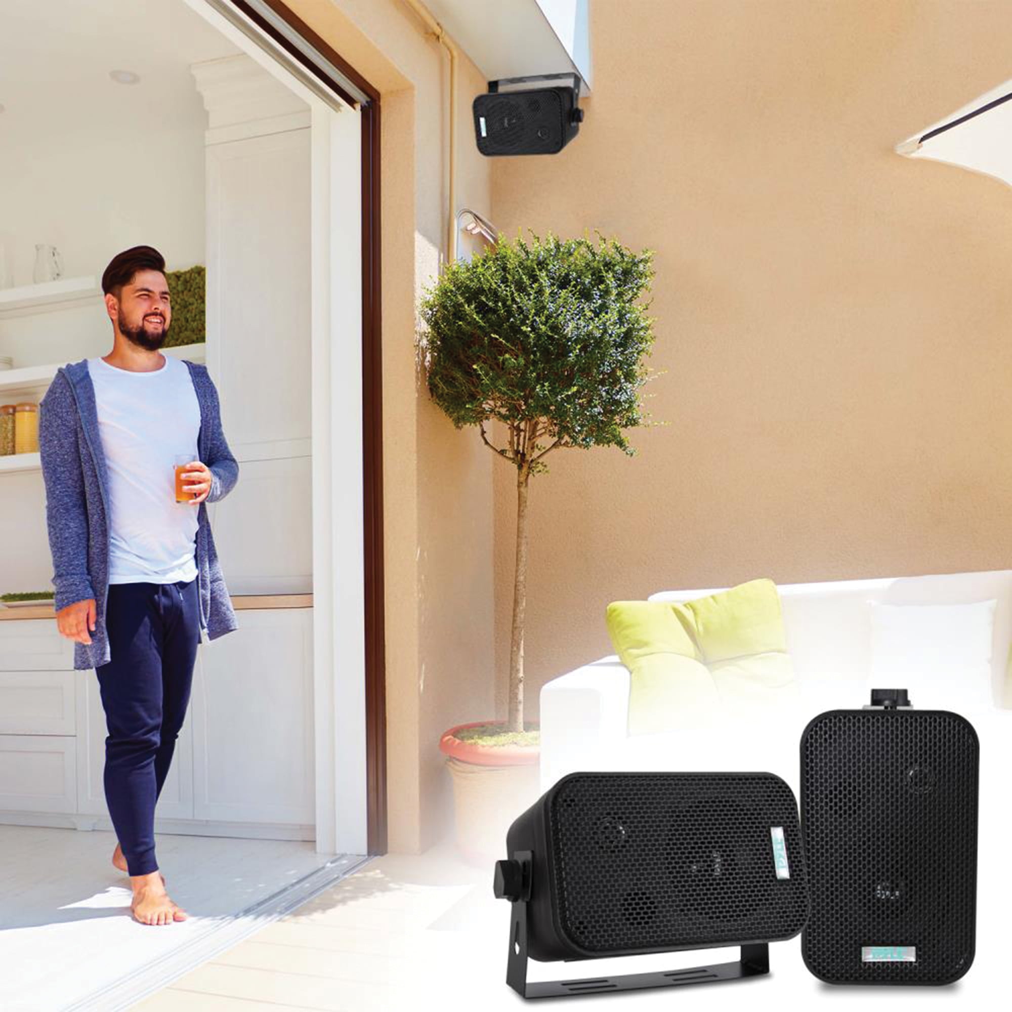 PDWR30B - 3.5'' Indoor/Outdoor Waterproof Speakers (Black)