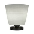 thumbnail image 1 of Luna Accent Table Lamp Shown In Dark Granite Finish With 10" White Matrix Glass, 1 of 1