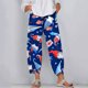 thumbnail image 1 of Ichuanyi liquidación de la moda femenina de verano bolsillo suelto suelto del día de independencia pantalones de impresión ICHUANYI WER2023082211658, 1 of 5