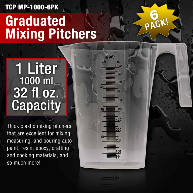 1 Gallon Measuring Pitcher-Convenient Conversion Chart,134oz Extra Large  Plastic Measuring Cup-Strong Food Grade Material,Graduated Mixing Pitcher  Great for Lawn,Pool Chemicals, Motor Oil and Fluids - Yahoo Shopping