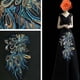 thumbnail image 4 of Qarigey Vestido de fiesta con apliques de plumas de lentejuelas, parche bordado, suministros de costura artesanal de encaje para diseñadores de sastre Accesorios de disfraces Qarigey AP012165-00, 4 of 6