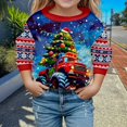 thumbnail image 2 of Wxolcjlv Big Girls Letter Print Pullover Hoodie Soft Long Sleeve Everyday Wear Top, Sizes 3-14, 2 of 4