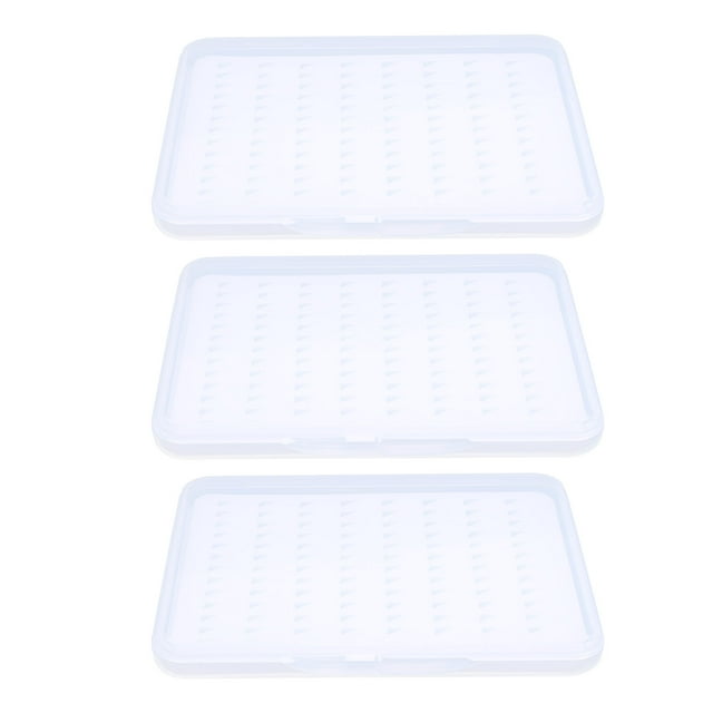 Fishing Lure Bait Box,3Pcs Single Side Transparent Portable Lure Bait Box Accessory Storage Box Striking Appearance