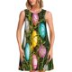 thumbnail image 1 of Fotbe colorful Easter eggs Vestido de Verano sin Mangas para Mujer – Vestido Midi Línea A, Estilo Camiseta Floral, Vestido Playero Casual y Fluido, 1 of 7
