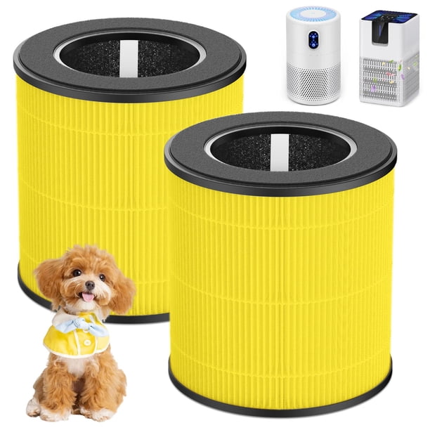 Purificador de aire True HEPA, paquete de 2 unidades, Ecleanfy B-D02L/M05