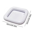 thumbnail image 3 of Square Inflatable Cooler, 24.4x24.4in PVC Floating Ice Bar, Portable Beverage Chiller Tub for Drinks, Fruits, Food, Summer Swimming Pool, 3 of 6