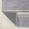 thumbnail image 6 of JONATHAN Y WASHABLE 4 x 6 Area Rug, Bande Distressed Stripe - Lavender/Ivory, WSH121A-4, 6 of 9