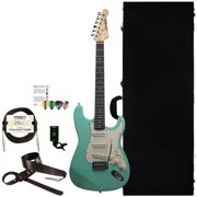 Sawtooth Classic ES 60 Alder Body Electric Guitar with Hard Case and Accessories, Surf Green