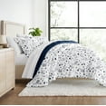 thumbnail image 1 of Juego de Edredón Ultrasuave para Todas las Estaciones, Ropa de Cama Alternativa en Rosa/azul Marino Floral para Tamaño Full/Queen de Comfort Canopy, 1 of 13