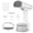 White - EU Plug, variant on M Buder Handheld Garment Steamer for Clothes 1500W Fast Heat Up Foldable Fabric Wrinkle Remover with LCD Touch Screen 400ml Water Tank Portable Steamer for Travel Home Office Black EU Plug