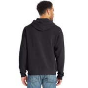 Hanes Men's Garment Dyed Fleece Hoodie Black S