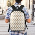 thumbnail image 5 of Disketp Cute Carrot Print School Backpack, Lightweight Basic Middle School Bookbags 17 Inch Casual Daypack for Student College, Travel or Outdoor, 5 of 6