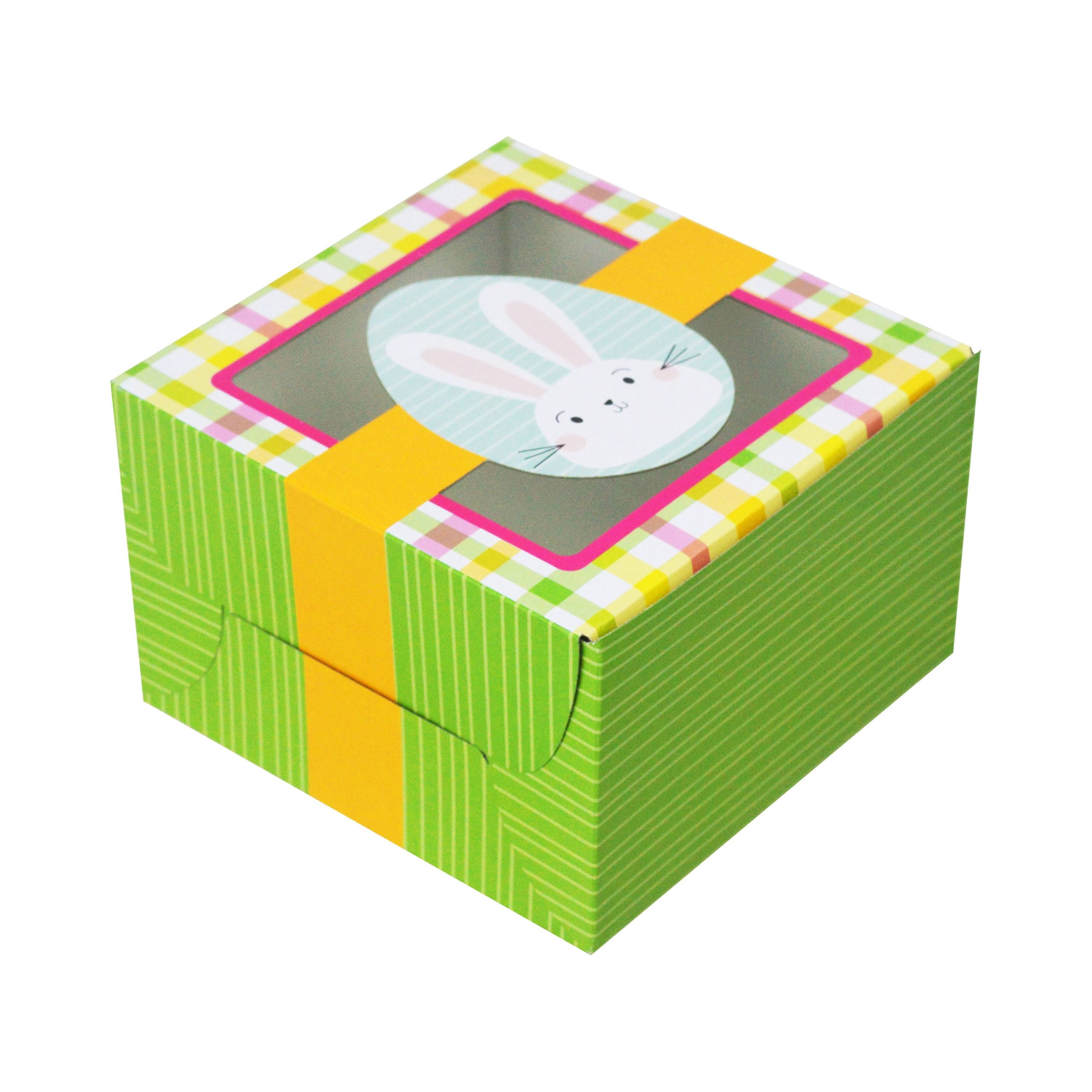 Way To Celebrate Easter Treat Box ASTM, 4.5 inch X 4.5 inch X 3 inch / 8 inch X 3.25 inch X 2.5 inch.