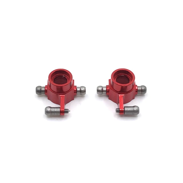 Xingzhi 1 Pair RC Car Steering Cup Vehicle Rear Cups Automotive Upgrade Modification Accessories Replacement for WL Toy K969 Red