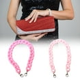 thumbnail image 3 of Acrylic Purse Replacement Strap with Metal Hook Clasp, 60cm Adjustable Handbag Chain Handle for Shoulder Bags, 3 of 7