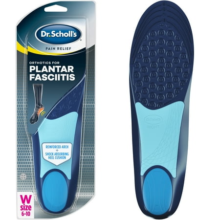 Dr. Scholl's Pain Relief Orthotics for Plantar Fasciitis for Women, 1 Pair, Size 6-11 (2 pair)