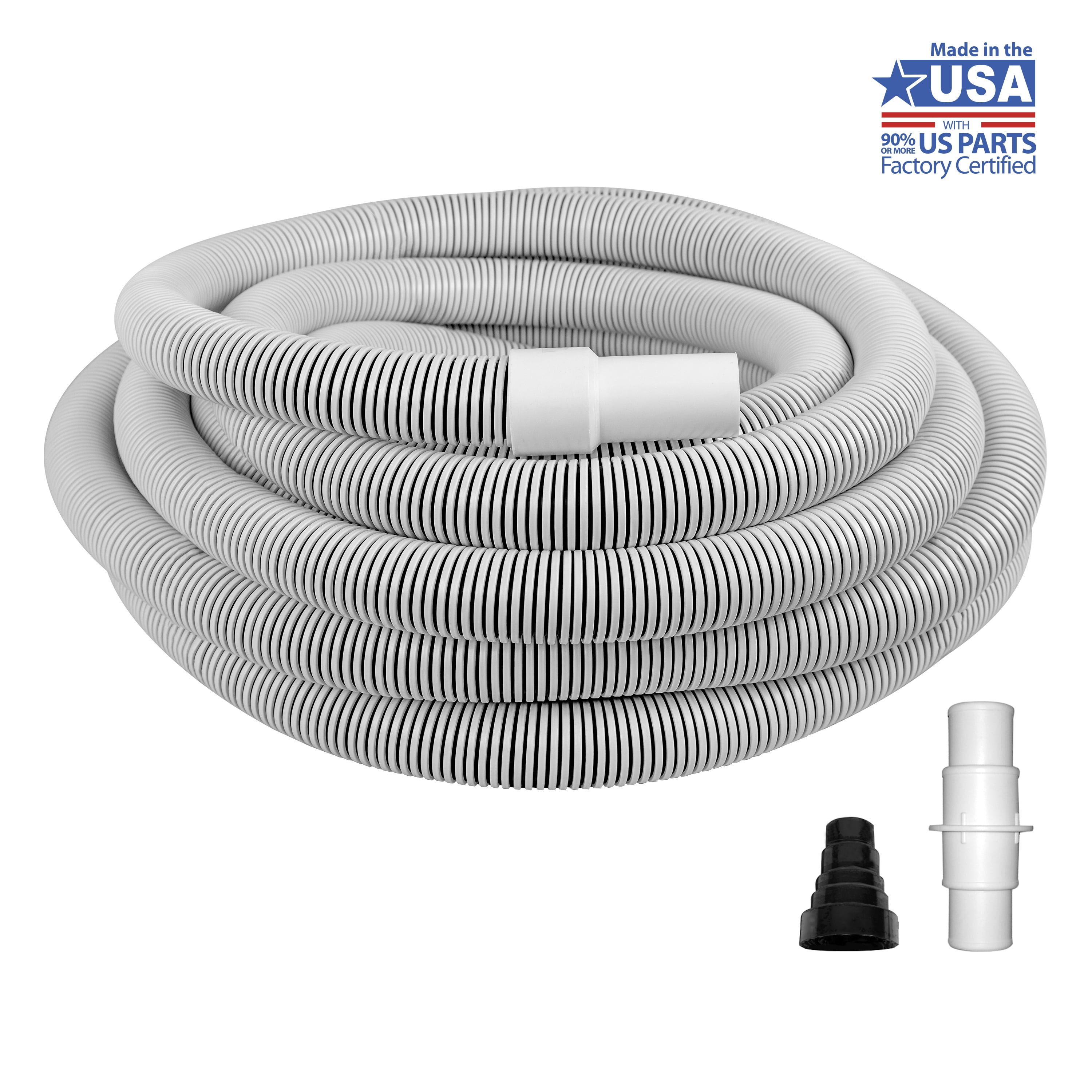 Mainstays 35' Swimming Pool and Spa Vacuum Hose with Adapter Set