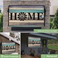 thumbnail image 2 of Outdoor TV Cover 70 to 75 Inches, Purple Brown Turquoise Wood Grain Farmhouse Vintage HOME Waterproof TV Cover with Remote Control Pocket, Flat Screen TV Cover Protector for Outside TV, 2 of 6
