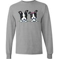 thumbnail image 3 of Inktastic Boston Terriers (dark Apparel) Long Sleeve T-Shirt, 3 of 5