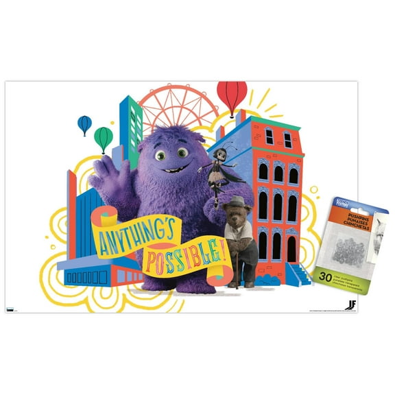 IF (Imaginary Friends) - Group Wall Poster with Push Pins, 14.725" x 22.375"