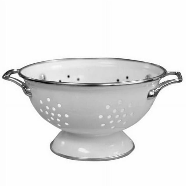 Calypso Basics par Reston Lloyd, Passoire Émaillée en Poudre, 1 Litre, Blanc