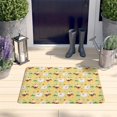 thumbnail image 2 of Yellow Chicken White Hen Pattern Flannel Non Slip Door Rugs,Washable Door Mats Indoor,Decorative Door Mats,Dirt-Resistant and Absorbent Doormat for Entrance,Bedroom,Kitchen,Bathroom,31.5x17in(80x43cm), 2 of 4