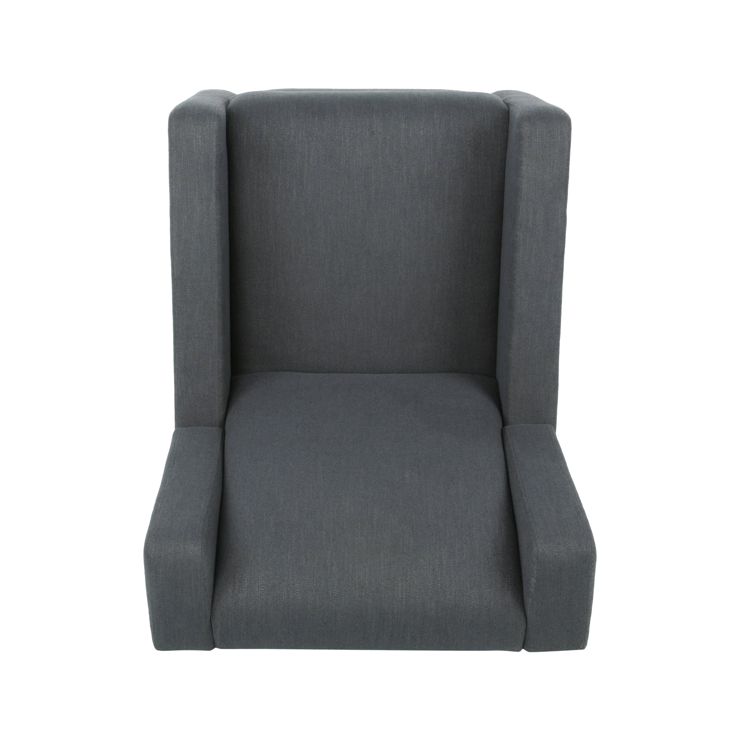 Noble House Rushika Contemporary Standard Fabric Upholstered Swivel Recliner, Gray