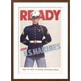 thumbnail image 2 of Art.com Ready, Marine Corps Recruiting Poster Art Print, Brown Frame Wall Art, 21" x 29", 2 of 5
