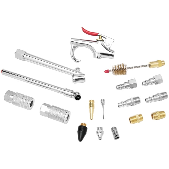 Performance Tool M611 Air/Pneumatic Accessory Kit, 17-Piece