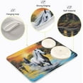 thumbnail image 4 of Dish Drying Mat River Horses Absorbent Microfiber Kitchen Dish Mat Super Absorbent Dish Drainer Mat for Kitchen Counter 16" x 18", 4 of 7