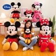 thumbnail image 2 of 20-75cm Disney Mickey y Minnie Mouse juguetes de peluche almohada Kawaii Mickey Minnie muñeco de peluche dibujos animados elfo muñeco de peluche regalo de Navidad para niños, 2 of 5