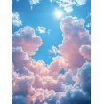 thumbnail image 1 of Qisvanset Framed Canvas Wall Art, 12x16 Inch Pastel Cloudscape Dreamy Sky Home Nursery Art, 1 of 5