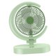 thumbnail image 4 of Ventilador de escritorio USB, ventilador de mesa portátil pequeño, silencioso, recargable, con luz para el hogar, viajes, oficina, verde, 4 of 14