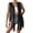 Black, variant on Womens Western Cowgirl Solid Fringed Hippie Vest Sleeveless Denim Velvet Fringed Jacket Country Concert Rodeo Dress Up