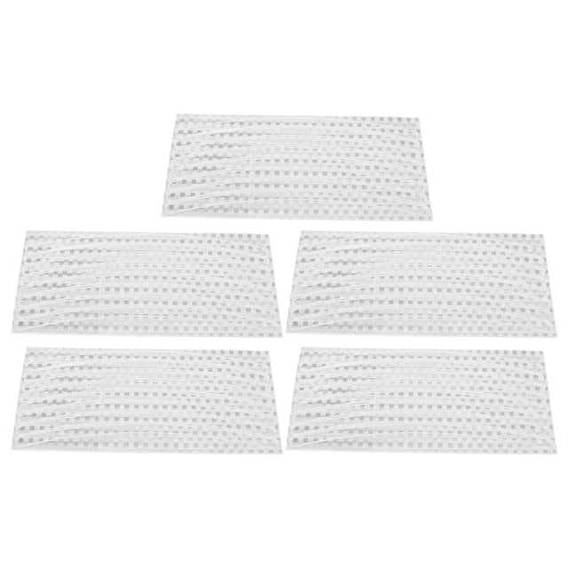 5 unids/set pegatinas reflectantes para bicicleta de montaña resistentes a altas temperaturas llanta de bicicleta rayas plateadas