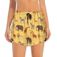 thumbnail image 4 of Lsque Cute Animals Printed Women's Running Shorts with Liner Pockets,Elastic Quick Dry Workout Athletic Gym Yoga Shorts,Womens High Waist Shorts-Medium, 4 of 9
