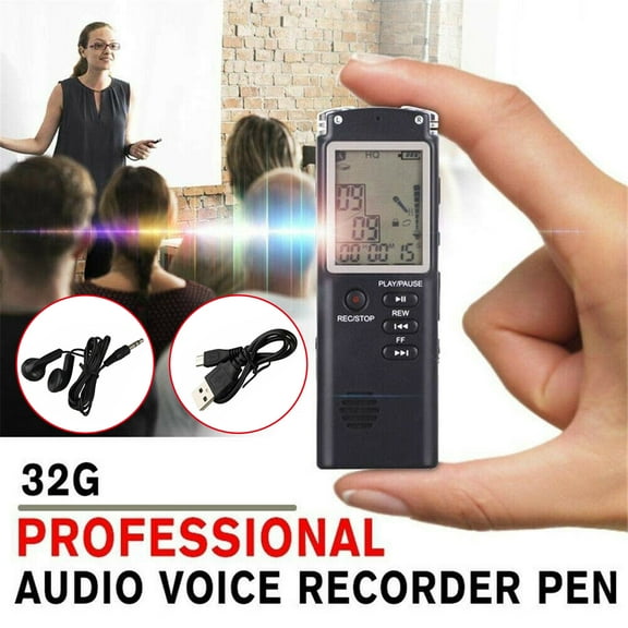 Portable LCD Screen Digital Voice Recorder Telephone Audio Recorder MP3 Player Dictaphone
