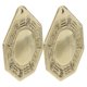 thumbnail image 3 of ColoMX 2 piezas de adorno de espejo de cobre de cobre de estilo chino Bagua Mirror Temple con decoración, 3 of 8
