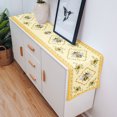 thumbnail image 5 of Table Runner Dresser Scarves 72 Inch Long, Retro Farm Honeybee Sunflower Linen Dining Table Runners Vintage Yellow Tabletop Scarf for Wedding Holiday Party Kitchen, 5 of 7
