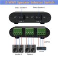 thumbnail image 2 of Interruptor selector de altavoces TENEALAY P21 de 2 vías de audio estéreo, 2 of 7