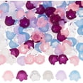 thumbnail image 1 of 1 caja de 600 cuentas acrílicas de 6 colores, tapas para cuentas de flores, cuentas de flores acrílicas esmeriladas, flores de tulipán, cuentas de lirio, espaciador floral, cuentas sueltas, 1 of 9