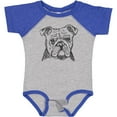 thumbnail image 3 of Inktastic English Bulldog Sketch Portrait Boys or Girls Baby Bodysuit, 3 of 5