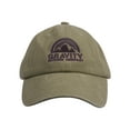 thumbnail image 2 of Gravity Outdoor Co. Pigment Dyed Adjustable Baseball Cap - Black Logo - Olive, 2 of 2