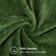 thumbnail image 2 of Set de 2 fundas de almohada DecoruHome (chenilla, 41 x 41 cm), color verde musgo, 2 of 9