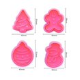 thumbnail image 5 of Uds. Molde para decoración de pasteles, galletas para hornear, muñeco de nieve 3D, molde para hornear galletas de jengibre, galletas de Navidad caseras, 5 of 5
