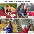 thumbnail image 3 of KingCamp Camping Blanket Puffy, 69" x 53" Warm Blanket for Camping, 1.32lbs Lightweight Multifunctional Blanket with Snap Button for Travel, Airplane, Hiking, Picnic Outdoor & Indoor, 3 of 11